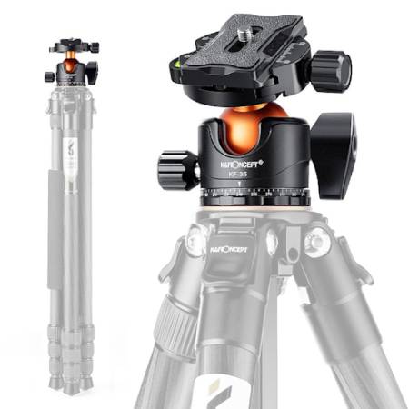 K&F Concept KF31.035 - głowica kulowa, Arca Swiss, udźwig 15kg_Przykład użycia_2